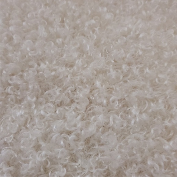 J. Jill Winter White Teddy Bear Fuzzy Zip Up Cardigan Sweater Jacket - Picture 5 of 16